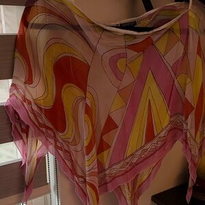 Triangl Swimwear Multicolor Geometric Top